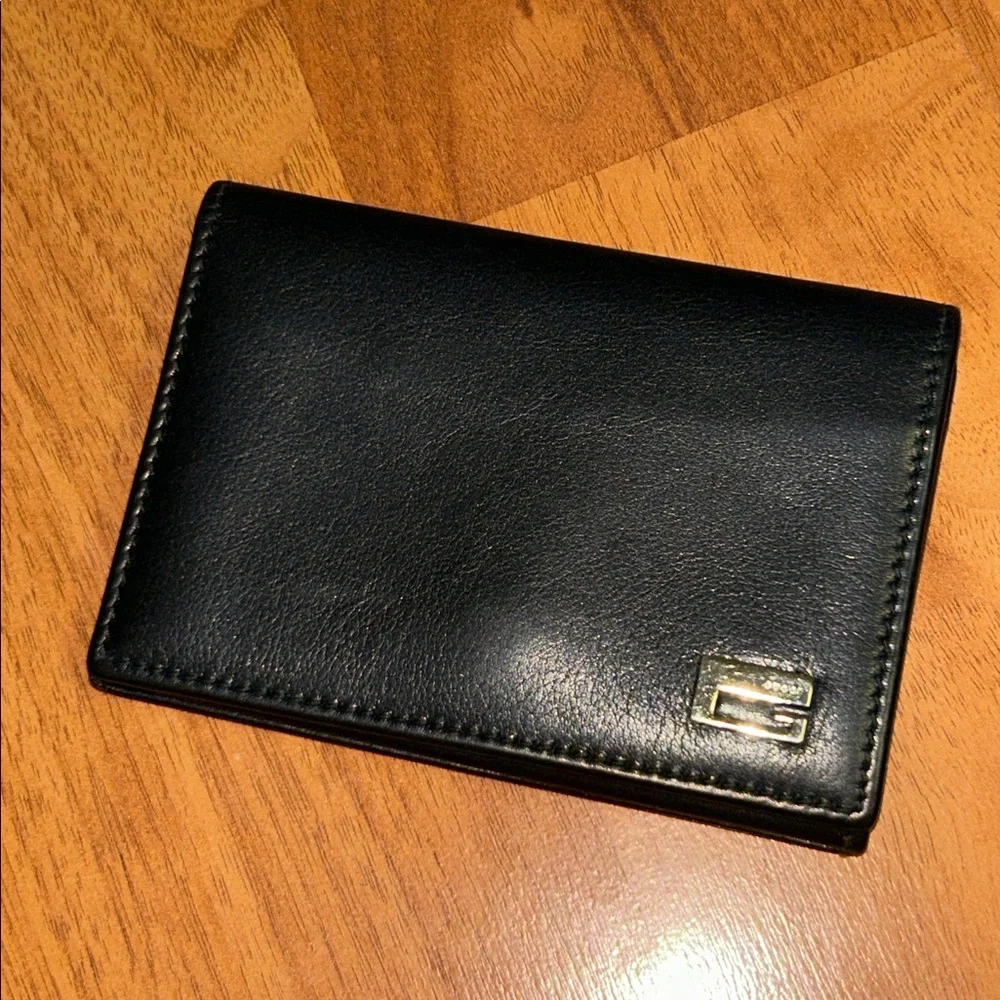 Authentic Gucci Leather Flap Card Case